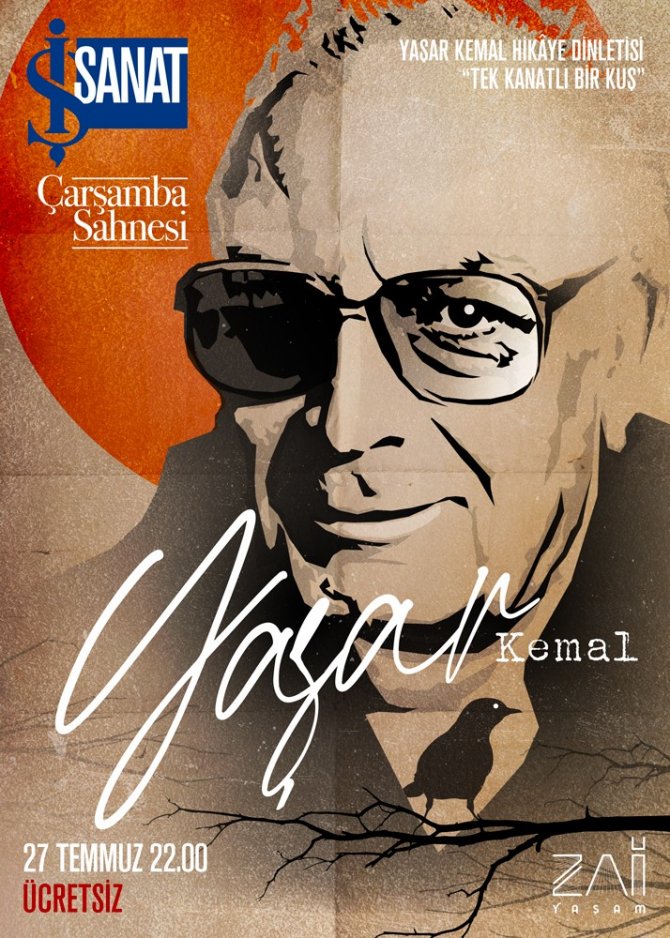 Yaşar Kemal Hikaye Dinletisi İ̇ş Sanat Çarşamba Sahnesi’nde