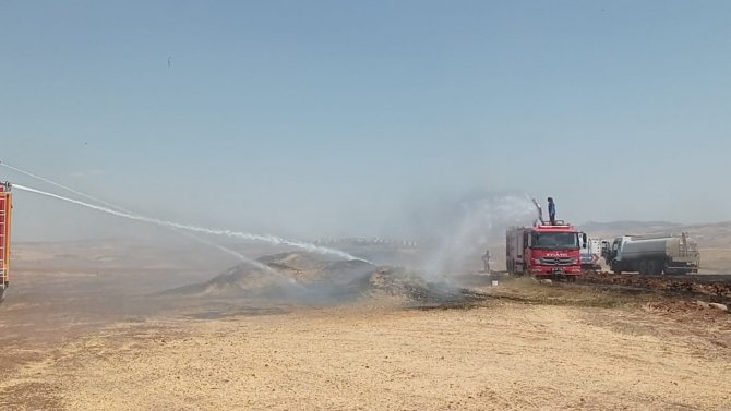Siirt’te 100 Ton Buğday Yangında Kül Oldu