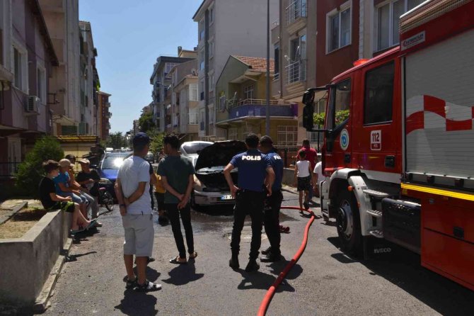 Tamire Giden Lpg’li Otomobil Alev Alev Yandı