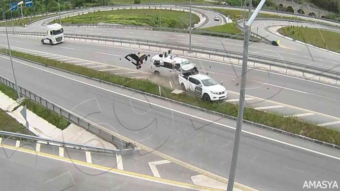 Amasya’daki Feci Kazalar Kamerada