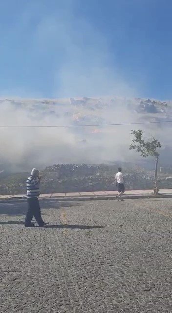 Pamukkale’de Örtü Yangını Paniğe Neden Oldu