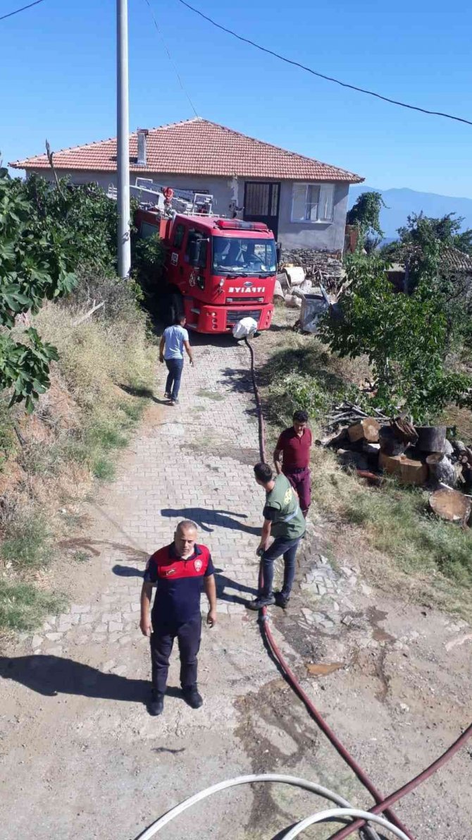 Karacasu’da Ev Yangını