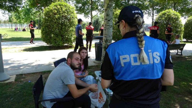 Maltepe’de Polis Ekiplerinden Sahil Ve Ormanlık Alanda Mangal Denetimi