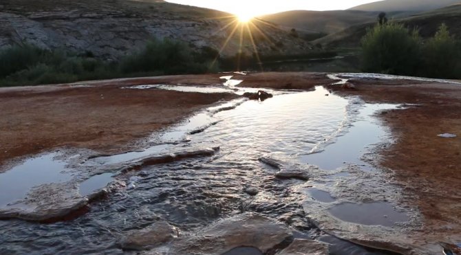 Otlukbeli Travertenli Gölü Turizme Kazandırılıyor