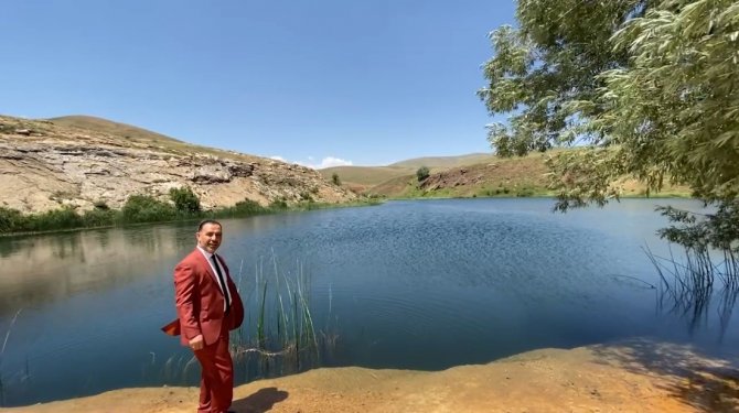 Otlukbeli Travertenli Gölü Turizme Kazandırılıyor