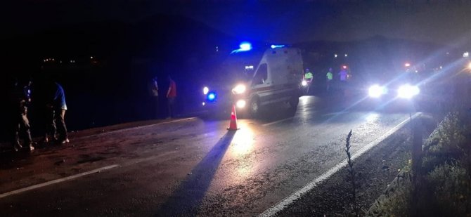 Kaza Yapan Kamyonet Karşı Yönden Gelen Otomobille Kafa Kafaya Çarpıştı: 4’ü Ağır 5 Yaralı
