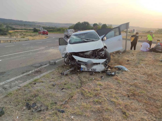 Tekirdağ’da Trafik Kazası: 5 Yaralı