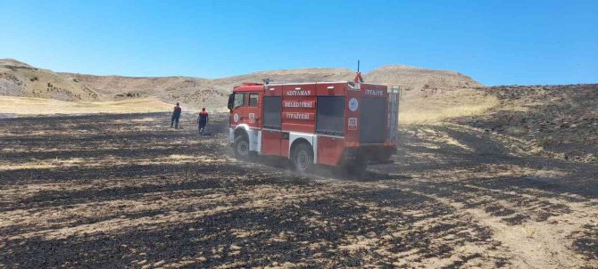 Adıyaman’daki Anız Yangını Korkuttu