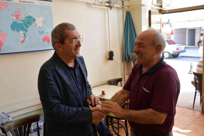 Başkan Vergili Esnafların Derdini Dinliyor