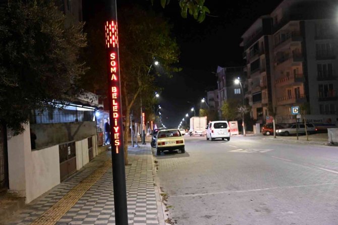 Soma’nın Cadde Ve Sokakları Işıl Işıl Oldu