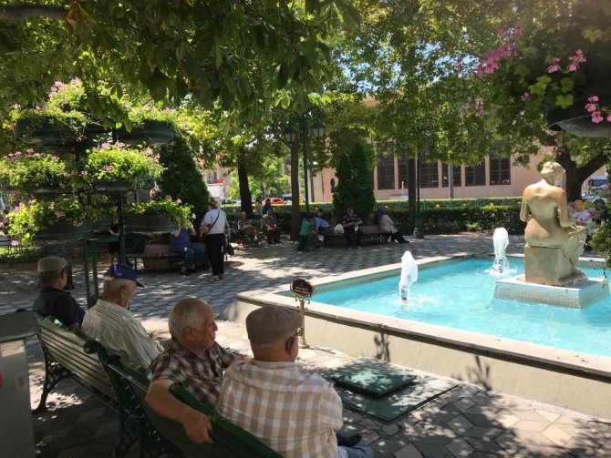 Sıcaklar Bunalttı, Süs Havuzu Kenarları Doldu