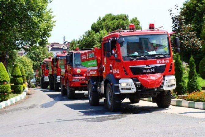 Kumluca Yangın Ekibine Karadeniz Desteği
