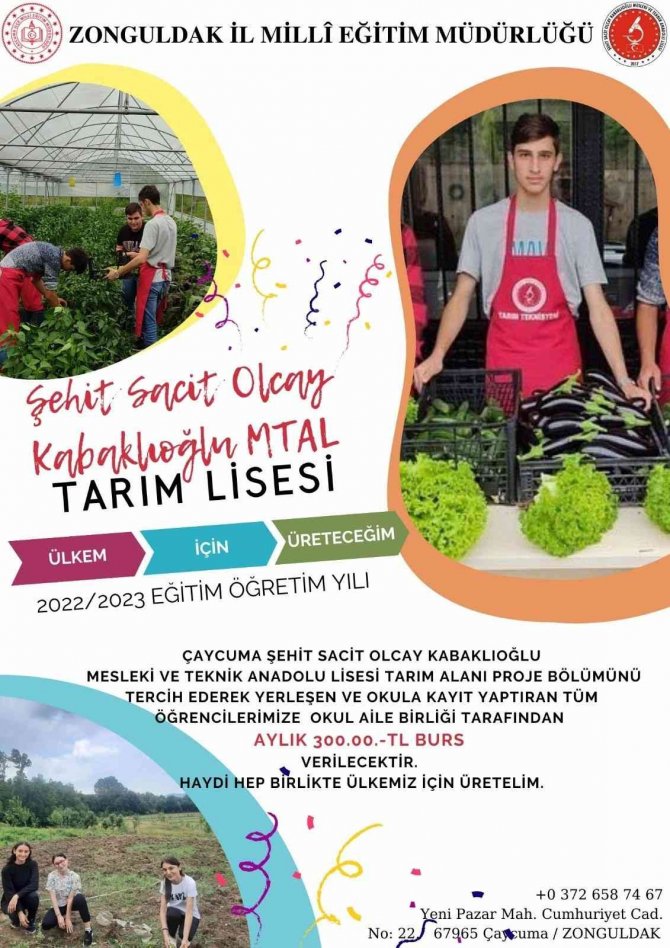 Mtal Lisesi/nden “Haydi Hep Birlikte Ülkemiz İ̇çin Üretelim” Çağrısı