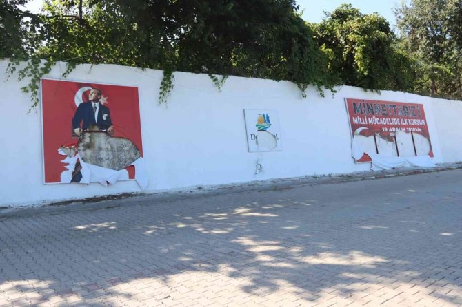 Dörtyol’da Milli Mücadele Kahramanlarının Resimleri Tahrip Edildi