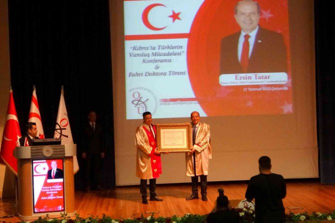 Kktc Cumhurbaşkanı Tatar, Osmaniye’de “Kıbrıs’ta Türklerin Varoluş Mücadelesi” Konulu Konferans Verdi