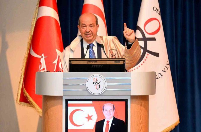 Kktc Cumhurbaşkanı Tatar, Osmaniye’de “Kıbrıs’ta Türklerin Varoluş Mücadelesi” Konulu Konferans Verdi