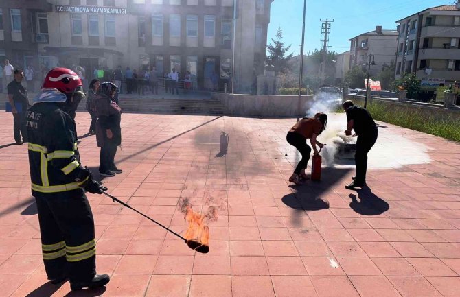 Yalova’da Gerçeği Aratmayan Tatbikat