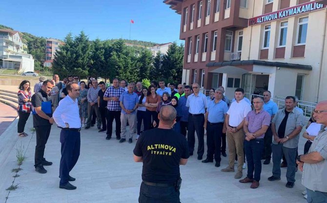 Yalova’da Gerçeği Aratmayan Tatbikat