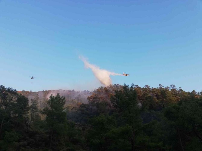 Helikopterlerin Sortileri, Uçakların Müdahalesi Yangının Büyümesini Engelledi