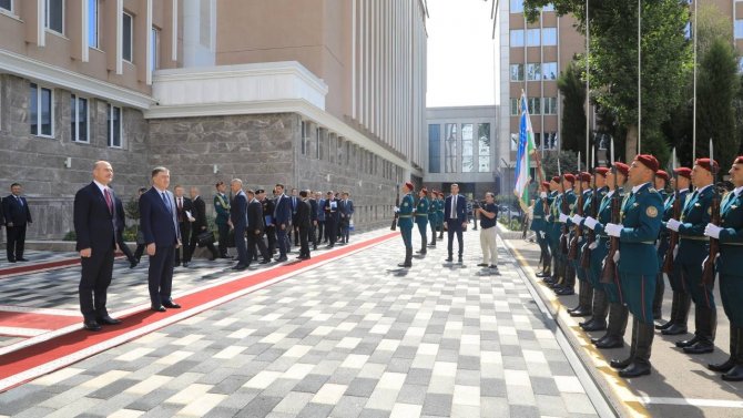 Bakan Soylu, Özbekistanlı Mevkidaşı Bobojonov İle Görüştü