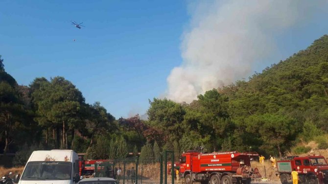 Marmaris Orman Yangınına Müdahale Devam Ediyor