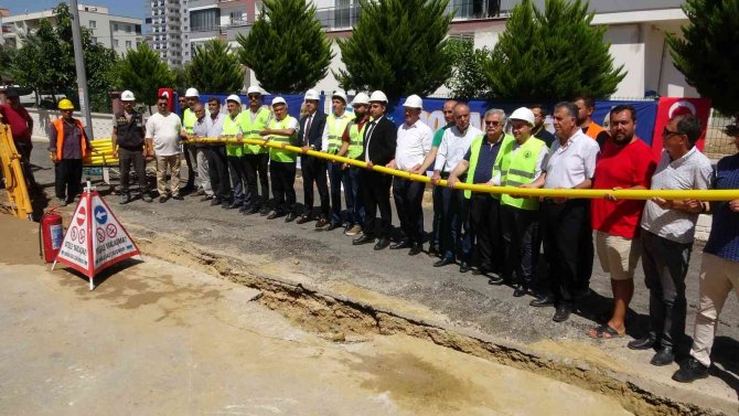Erdemli’de İlk Kez Doğalgaz Altyapı Çalışması Başladı