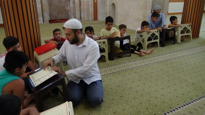Batman’da Kur’an Kursunda Havuz Keyfi