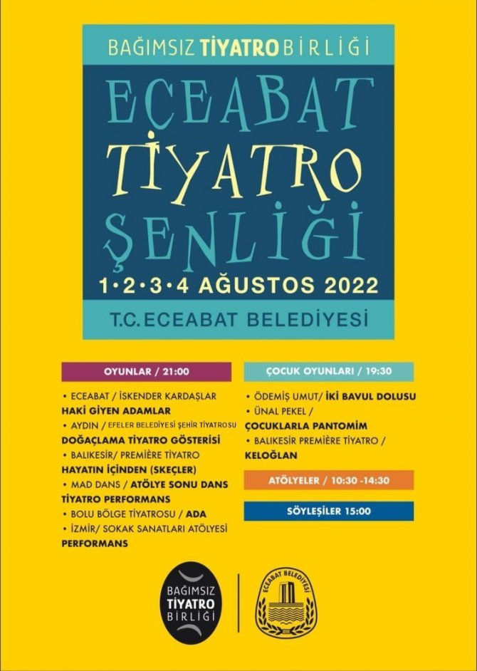 Efeler Belediyesi Şehir Tiyatrosu, Eceabat’taki Şenliğe Katılıyor