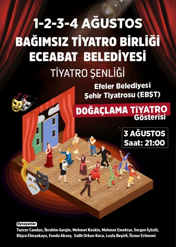 Efeler Belediyesi Şehir Tiyatrosu, Eceabat’taki Şenliğe Katılıyor