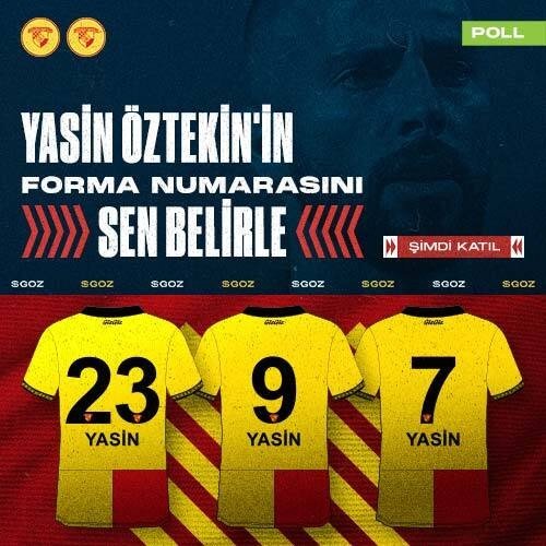 Kaptan Yasin Öztekin’in Forma Numarasını Taraftarlar Seçecek