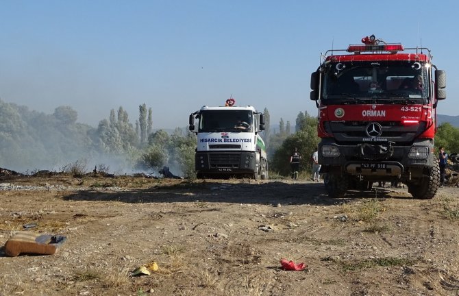 Hisarcık’ta Arazi Yangını