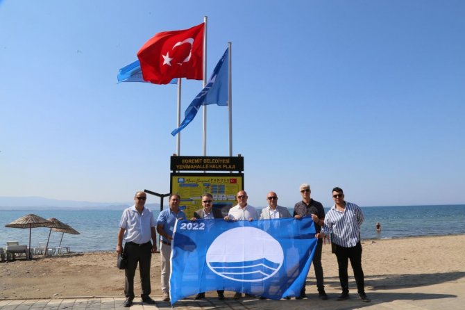 Akçay Yeni Mahalle Plajı’na Mavi Bayrak