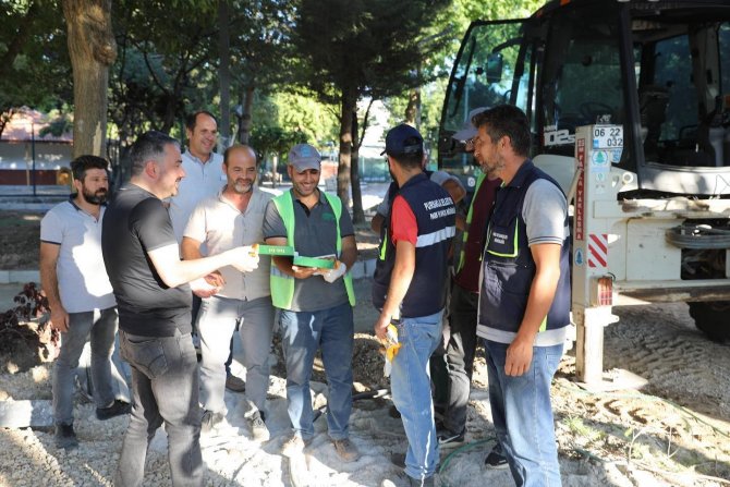 Pursaklar’da Atatürk Parkı Sıfırdan Yenileniyor