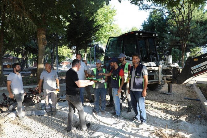 Pursaklar’da Atatürk Parkı Sıfırdan Yenileniyor