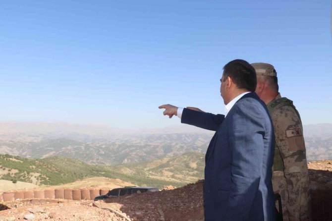 Siirt Valisi Hacıbektaşoğlu, Üs Bölgelerinde İncelemelerde Bulundu