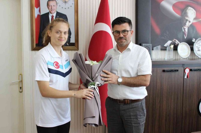 Milli Sporculardan Yazıcı’ya Ziyaret