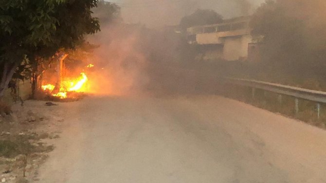 Bursa’da Çalılık Alanda Çıkan Yangın Paniğe Sebep Oldu