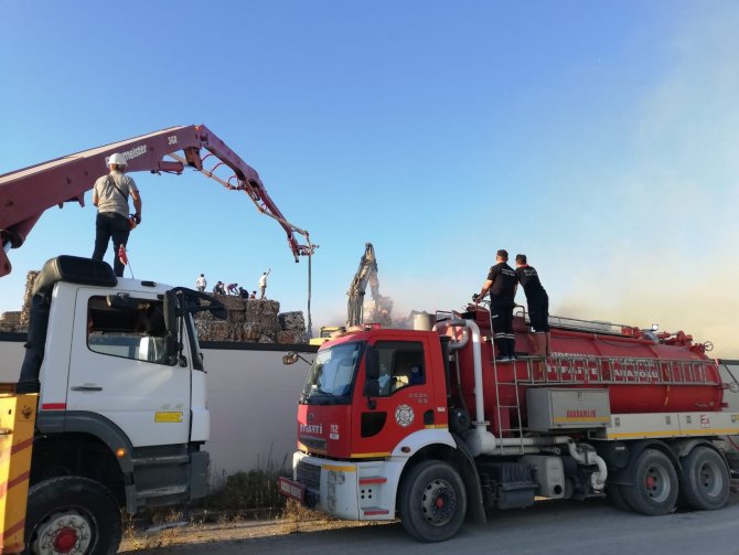 Çankırı’da Kağıt Fabrikasında Yangın