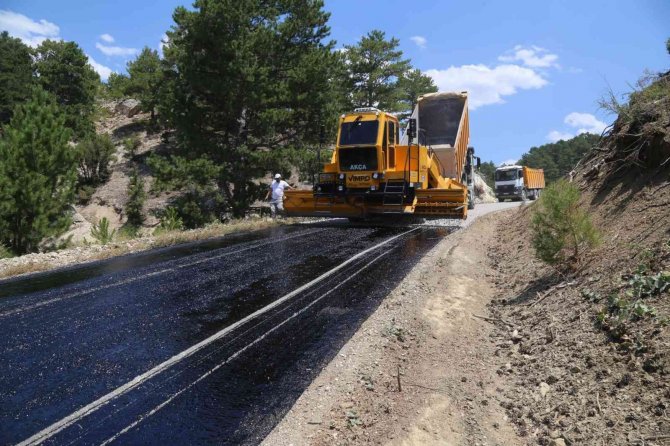 Çameli’nde Asfalt Çalışmaları Başladı