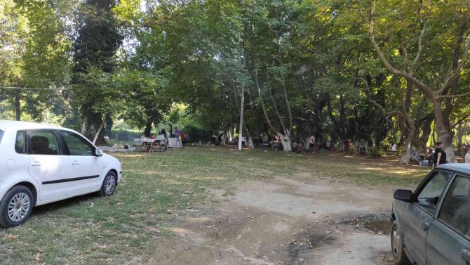 Sarıgöllüler Sıcak Havada Mesire Alanına Akın Etti