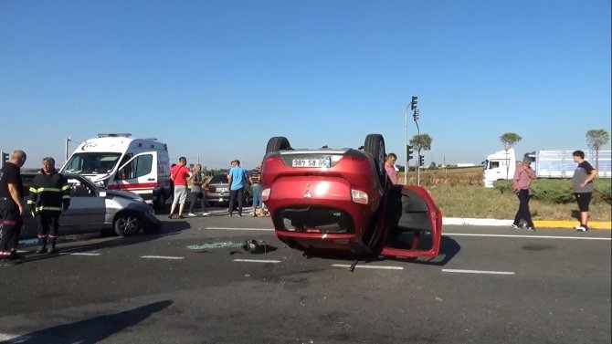Muratlı Çevreyolunda Trafik Kazası: 4 Yaralı