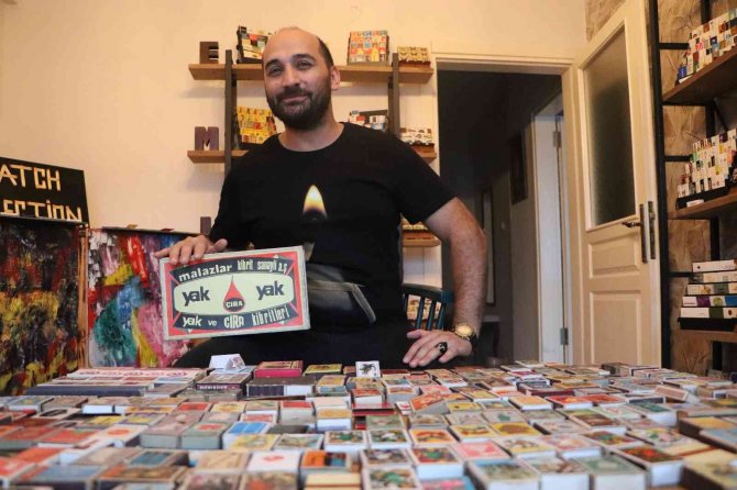 3 Bin Farklı Çeşitten Oluşan Kibrit Koleksiyonu