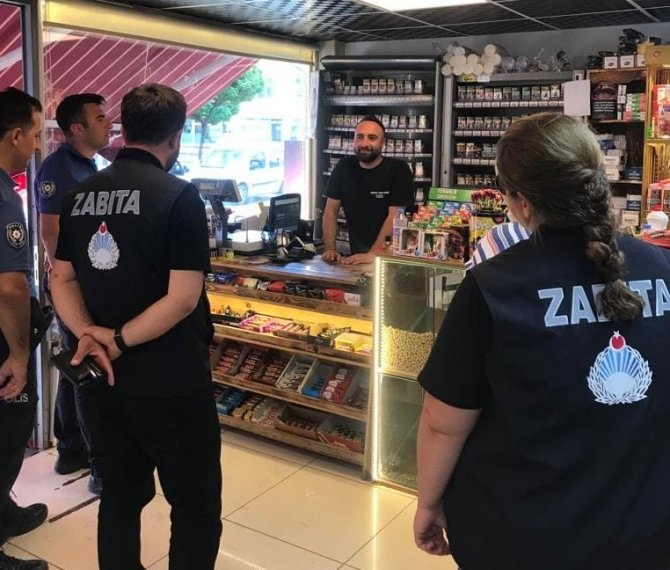Refahiye’de Zabıta Ve Polisten İşyerlerine Denetim