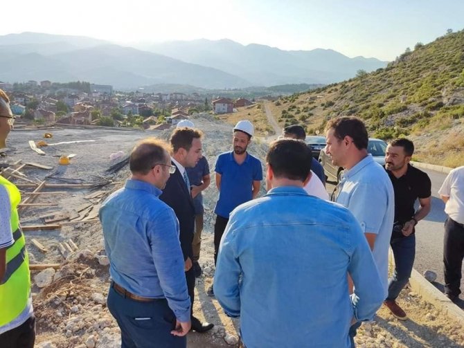 Milletvekili Gazel, Emet’te Alt Yapı Çalışmalarını İnceledi