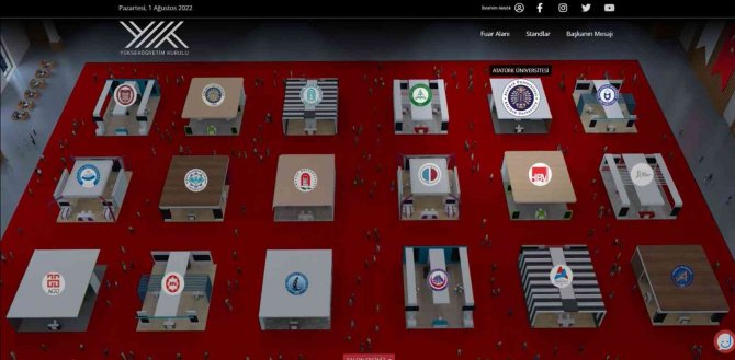 Atatürk Üniversitesinin De Yer Aldığı Yök Sanal Fuarı Başladı