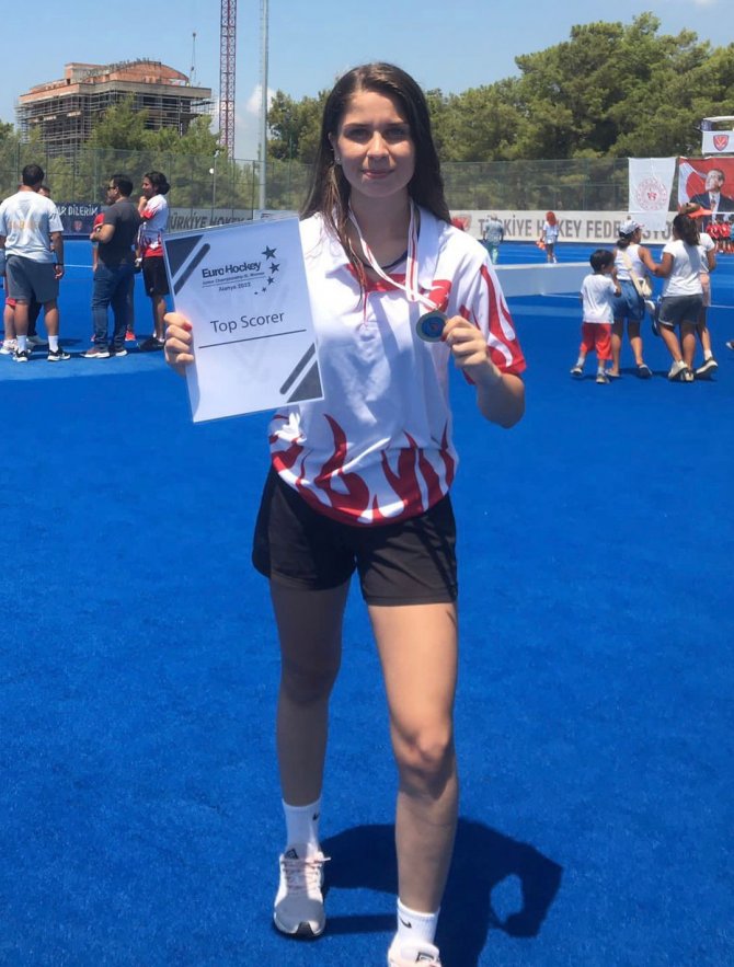 Muğlalı Hokeyci Sude Nur Avrupa Şampiyonası’nın Gol Kraliçesi Oldu