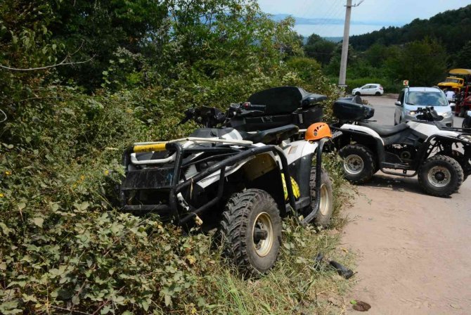Atv Takla Attı: 1 Yaralı