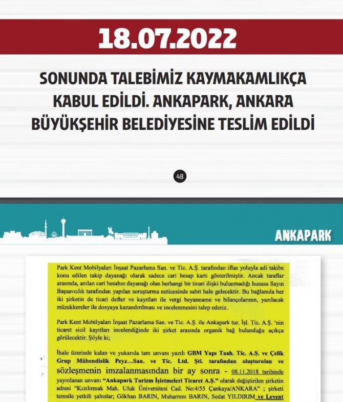 Ankapark’la İlgili Bilgilendirme Kitapçığı Online Ortamda