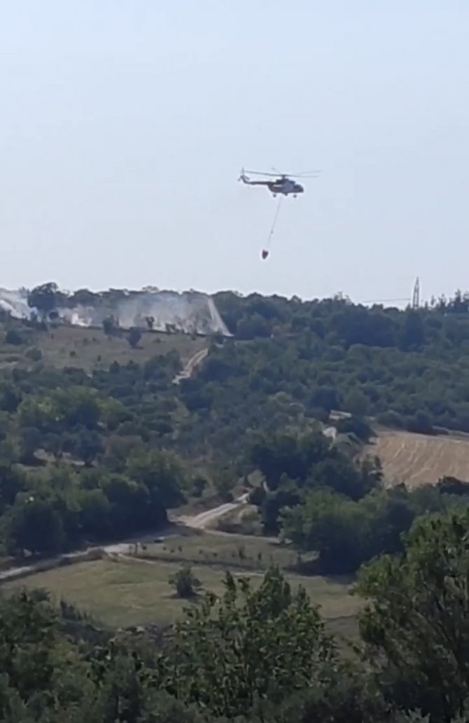 Bursa’da Çalılık Alanda Korkutan Yangın