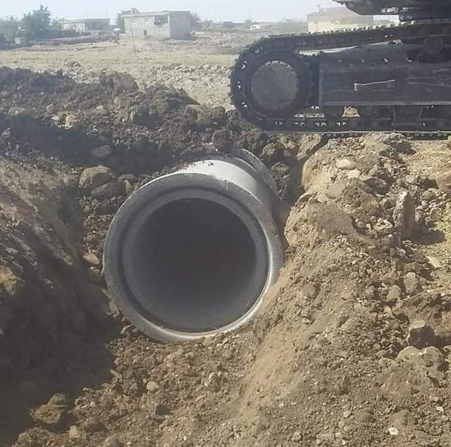 Karacadağ Bölgesi Sel Baskınlarına Karşı Beton Borularla Korunuyor